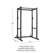 Titan Fitness T-2 Series Power Rack with J-Hooks and Pull-Up Bar Black