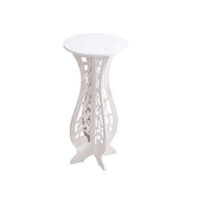 SIDUFHAOPKLL Balcony Flower Floor-standing Table Round End Stand Home Garden Plant Decoration Lightable WPC Material