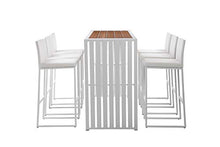 Pangea Home Milo 7 Piece Bar Set Teak