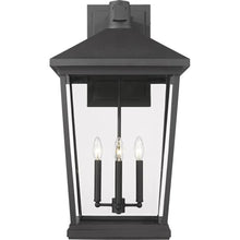 Z-Lite 4 Light Outdoor Wall Sconce Black