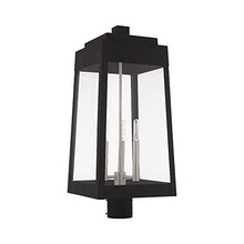 Livex Outdoor Post Top Lantern 24.75" Three Light Satin Brass
