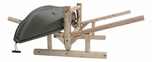 Log Kayak Rack 2-Place Double Sided Freestanding Kayak Storage Rack Unfinished