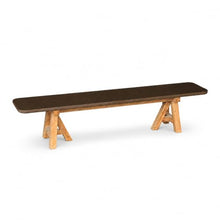Modern Rustic Indoor/Outdoor Brown 78.7" Concrete Fiber Dining Table with 2 Benches & 2 Backless Stools with Acacia Wood Base