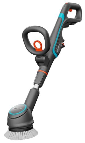 Gardena Cordless Multi-Cleaner AquaBrush Compact 02/18V P4A Solo: Battery-Powered Cleaning Tool, Wet Cleaning of Vertical Surfaces in just one Step, Without Rechargeable Battery (14840-55)