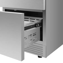 Forno Como 24-Inch Drawer Refrigerator, Stainless Steel, Outdoor/Indoor, 4.87 cu.ft. Capacity