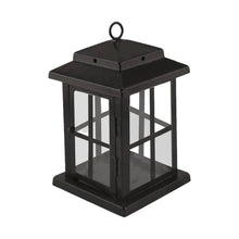 Panacea 84303 Mission Garden Arbor with Lanterns, Black, 79.5" H