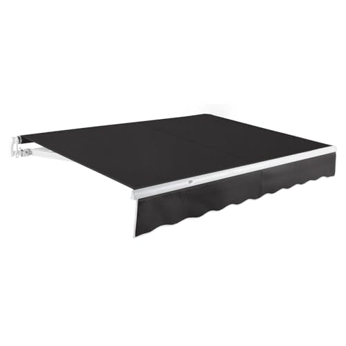 Awntech 24' Maui Manual (24' x 10') Retractable Patio Awning, Black