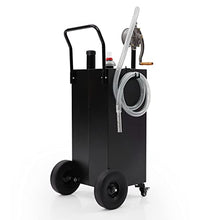 40 gal Gas Caddy with Pump - Portable Fuel Tank Gasoline Storage Tank for Boat, Car,Garden, Lawnmower, ATV