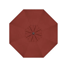 Treasure Garden Deluxe Auto-Tilt 11ft Market Umbrella Sunbrella Henna w/Bronze Frame