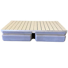 Patriot Docks 5.5'x8' Extra Wide Straight Floating Dock Gray Aluminum Decking