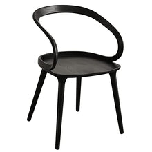 TEOYETTSF Outdoor Garden Casual Office Dining Chairs Design Wooden Rattan Armrest Comfortable Balcony Furniture