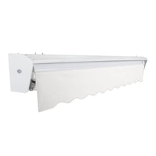 Awntech 20' Destin Right Motor (20' x 10') Retractable Patio Awning, White