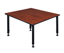 Regency Kee 48" Square Height Adjustable Classroom Table Cherry
