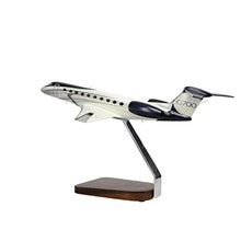 High Flying Models Gulfstream G700 Large Mahogany Sculpture Multicolor