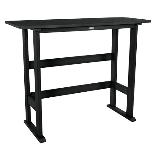 highwood Lehigh Bar Height Balcony Table, Black