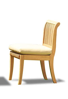 TeakStation 12 Seater Grade-A Teak Wood 13 Pc Dining Set: 122" Caranas Double Extension Rectangle Table and 12 Giva Armless Chairs #31GV2900