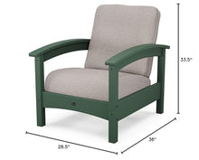 Trex Outdoor Furniture™ Rockport Club Chair in Rainforest Canopy/Weathered Tweed