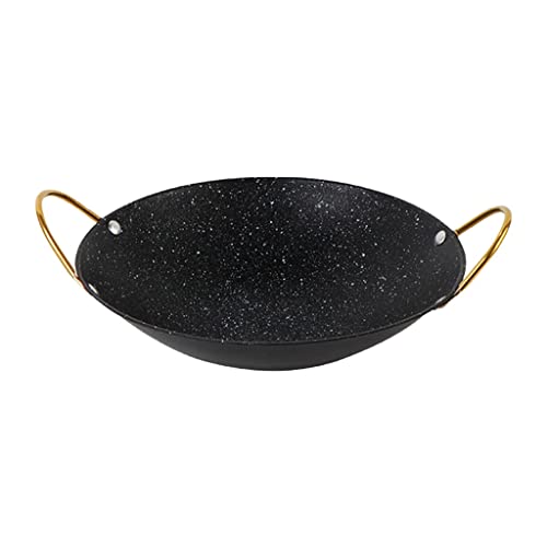 FJIESGKQ Cooking Multifunctional Japanese Dry Ear Hotpot Bar Wok Non Stick Spill-proof Seafood Pot Maifan Stone Kitchen