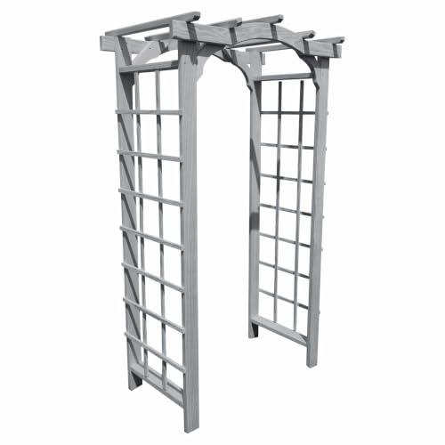 Keystone Amish Co. Newport Pressure Treated Pine Arbor, 3-Foot, Grey Stain