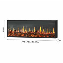 Atomized Fireplace Fireplace Realistic Flame Recessed Ultra-Thin Decorative Fireplace One-piece Molded Fireplace Household(Large)