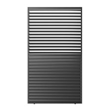 Adjustable Louvered Pergola with Crank-Controlled Roof & Integrated Drainage for Garden Patio, Heavy-Duty Patio Cover with Galvanized Steel Louvers for Backyard Party (1/3 10FT Side)