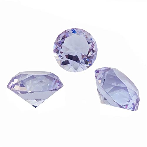 JUIYU Garden Suncatchers 30mm-150mm Lilac Pink Red Crystal Diamond Giant Jewel for Home Decoration, Accessories, DIY Jewelry Making Handmade Pendant Necklaces (Color : 150mm 1 piece, Size : Lilac)