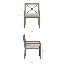 Modway Northlake Teak Wood 9-Piece Outdoor Dining Set in Weathered Gray Pebble – 83 Inch Backyard Patio Dining Table with 8 Armchairs