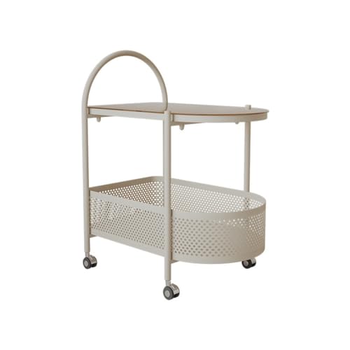 NRFJFOP Take Wheel Edge a Few Sitting Room Tea Table of Bed Receives Moved Utility Cart