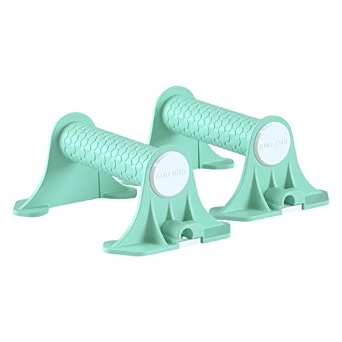 Joberio 2-in-1 Push Up Handles Ergonomic Non-Skid Cyan Blue