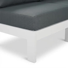 Outdoor Escape Gray Fabric Outdoor Patio Modular Sectional, Weather-Resistant Upholstery, Durable Frame, Contemporary Style for Lounge and Entertaining