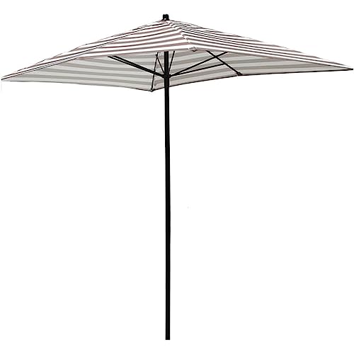 KOMFGT Rectangular Stripe Patio Umbrella, Beach Umbrella Without Base, Market Table Umbrella for Garden Beach Outdoor