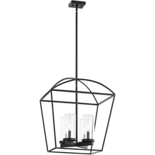 Quorum Lighting 71-4-59 Odeon Outdoor Pendant, 4-Light 240 Total Watts, Matte Black