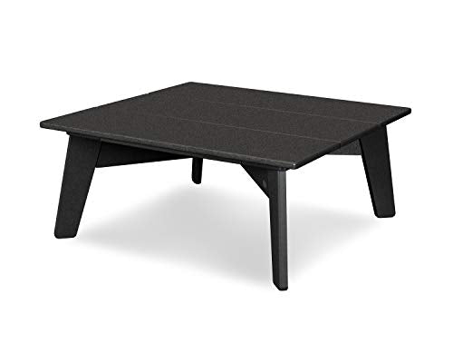 POLYWOOD® Riviera Modern Conversation Table in Black