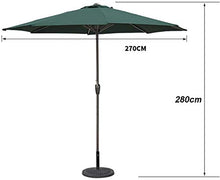RWGOVLU Overhanging Umbrella Outdoor Garden Parasols 9Ft Patio Umbrella Outdoor Sun Shade Umbrella, Table Umbrella For Garden Pool Deck Market Umbrella (Color : White, Size : 9
