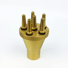 HIONJIN 1" 1.5" 2" Straight Sprayer Pond Music Brass Fountain Nozzles for Garden Sprinkler Irrigation System(DN40)