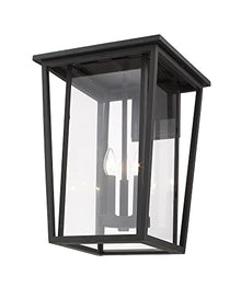 Z-Lite 571XL-BK 3 Light Outdoor Wall Sconce Black