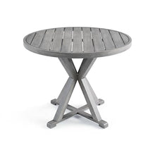 Martha Stewart Bedford 36" Round Indoor/Outdoor Patio Table, Gray