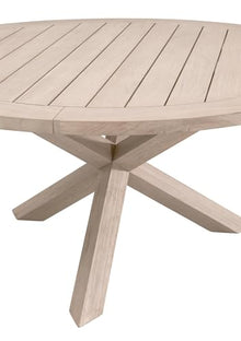 Essentials For Living Boca Outdoor 63" Round Dining Table in Natural