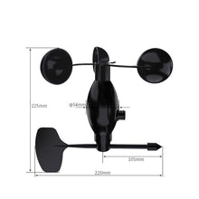 Wind speed sensor transmitter three cups Meteorological wind direction wind speed measuring instrument RS485modbus(Model 1,4-20mA)