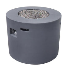 Premium Magnesium Oxide Outdoor Fire Pit with High-Output Burner for Backyard Gatherings and Patio Ambiance (Dark Grey + Magnesium Oxide)
