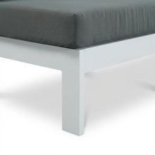 Outdoor Escape Gray Fabric Outdoor Patio Modular Sofa with Contemporary Style, All-Weather Upholstery, Seat Width 86.25 Inches, 1-Piece Set