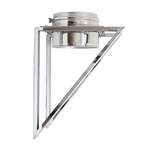 AllFuel HST Base Wall Support for 8" Diameter 304 Stainless Steel All Fuel Class-A Double Wall Insulated Chimney Pipe