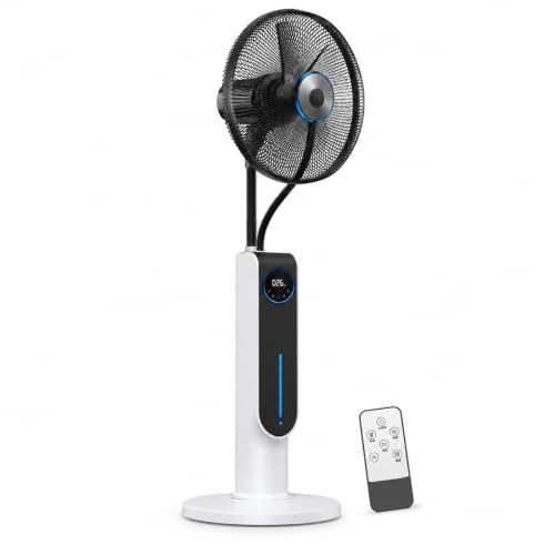 WAMJ AQDY Misting Fan with 0.53 Gal Tank, Remote, 85W, 3 Speeds and Timer