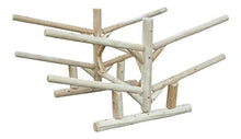 Log Kayak Rack Low 2 Canoe + 2 Kayak Rack Natural