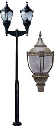 DABMAR LIGHTING INC GM8066-BZ-MT Fixture,Acorn,8066,BZ,MT,2,Dark Top