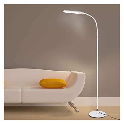 SADWD LED Floor Lamp Gooseneck Standing Light 3 Brightness Levels Adjustable FlexibleTask Lighting for Bedroom Reading Room(Color:White,Size:White Light)