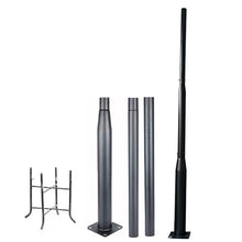 XYIANG Street Light Poles for Outdoor Lighting, Solar Lamp Post Galvanized Steel Metal Poles with Mounting Ground Cage Base, for Backyard, Street, Patio, Park, Parking Lots(3M/10Ft)