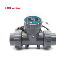 Water Flow Meter, High Precision Smart Digital Display Flowmeter DN25-80 Electronic RS485 Meter LCD Water Flow Sensor for Farm/Garden Irrigation,for Outdoor Garden Hose Watering(DN65,LCD Version)