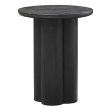 NPD Furniture Mayville Solid Mindi Wood Accent Table, Alto Black