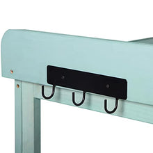 AMNOOL 65 Inch Large Wooden Farmhouse Antique Outdoor Potting Bench Patio Work Station Garden Potting Bench with 4 Storage Shelves and Side Hooks for Garden Patio Backyard, Green